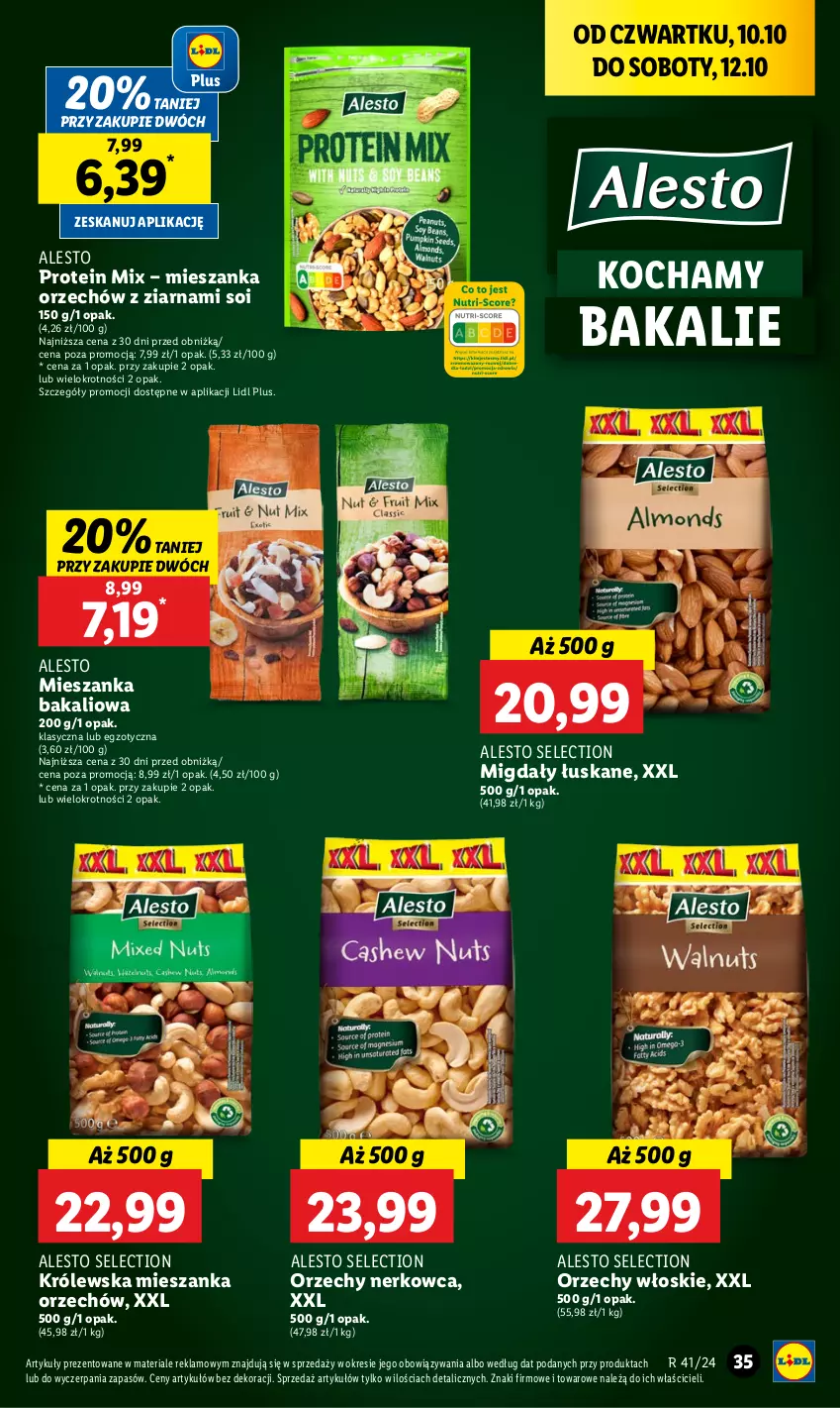 Gazetka promocyjna Lidl - GAZETKA - ważna 10.10 do 12.10.2024 - strona 41 - produkty: Koc, Mieszanka bakaliowa, Migdały, Migdały łuskane, Orzechy włoskie