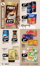Gazetka promocyjna Netto - Od Poniedziałku - Gazetka - ważna od 09.05 do 09.05.2026 - strona 18 - produkty: Kawa rozpuszczalna, Kawa ziarnista, Brit, Saga, Dallmayr, Kawa mielona, Kawa, Herbata czarna, Velvet, Lipton, Prima, Jacobs Velvet, Teekanne, Jacobs, Herbata
