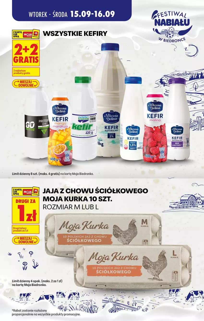 Gazetka promocyjna Biedronka - Gazetka - ważna 15.09 do 22.09.2026 - strona 2 - produkty: Fa, Jaja, Kefir, Mango, Por
