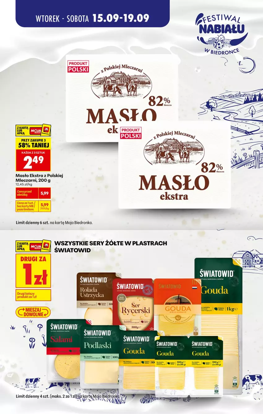 Gazetka promocyjna Biedronka - Gazetka - ważna 15.09 do 22.09.2026 - strona 3 - produkty: Gouda, LG, Masło, Podlaski, Ser