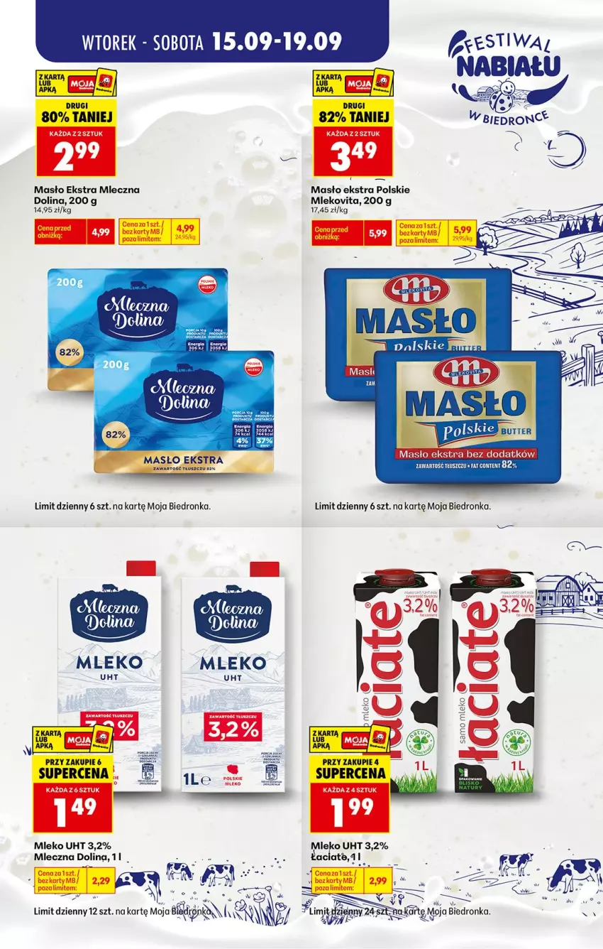 Gazetka promocyjna Biedronka - Gazetka - ważna 15.09 do 22.09.2026 - strona 4 - produkty: Fa, LG, Masło, Mleko, Mlekovita