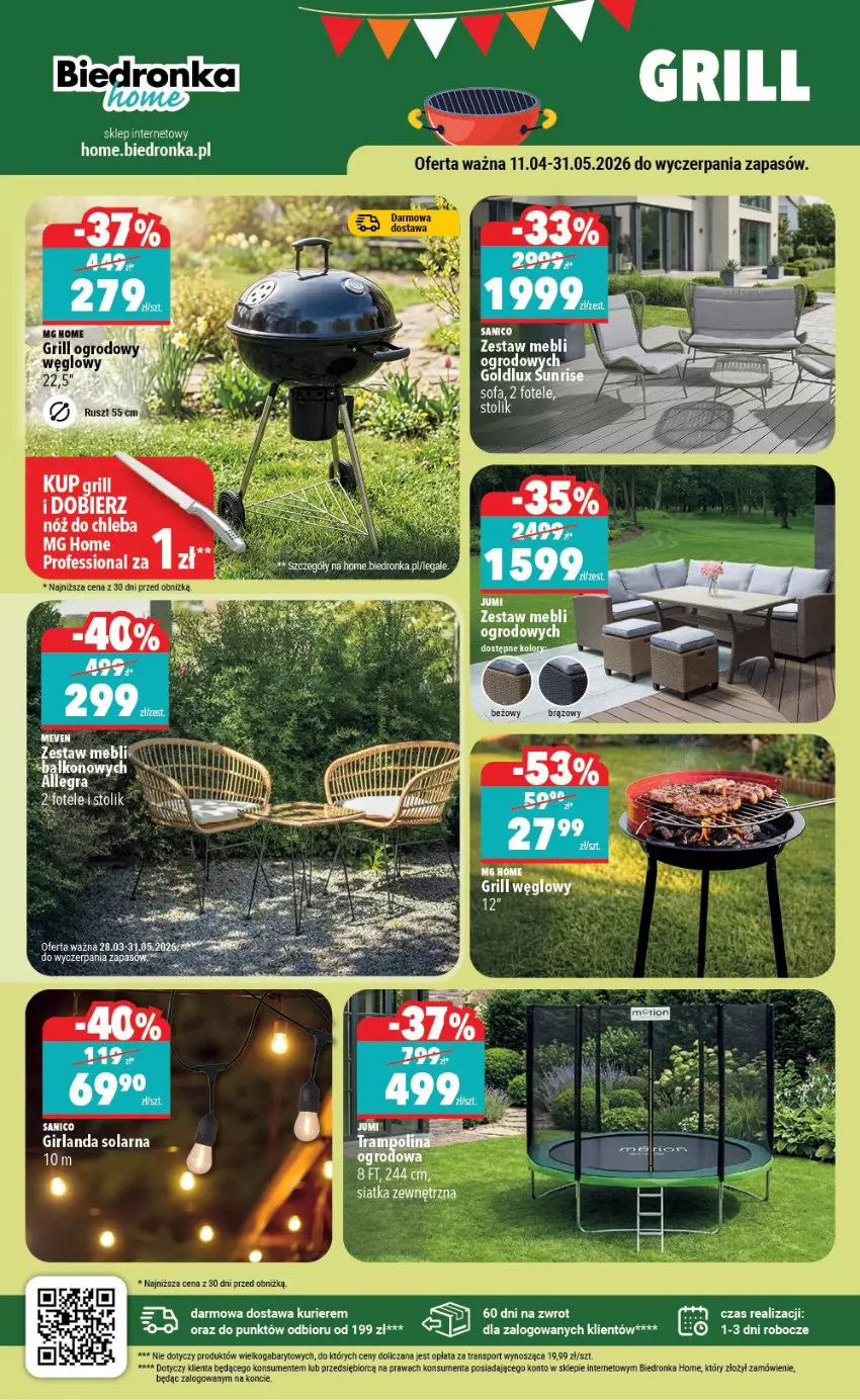 Gazetka promocyjna Biedronka - Home - ważna 11.04 do 18.04.2026 - strona 2 - produkty: EPEE, Fa, Fotel, Girlanda, LG, Siatka, Sofa, Tran