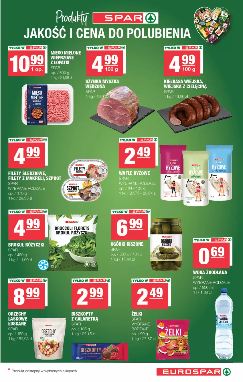 Gazetka promocyjna Spar - EuroSpar - ważna 19.10 do 29.10.2025 - strona 11 - produkty: Kiełbasa, Kiełbasa wiejska, Mysz, Szprot, Szynka, Woda