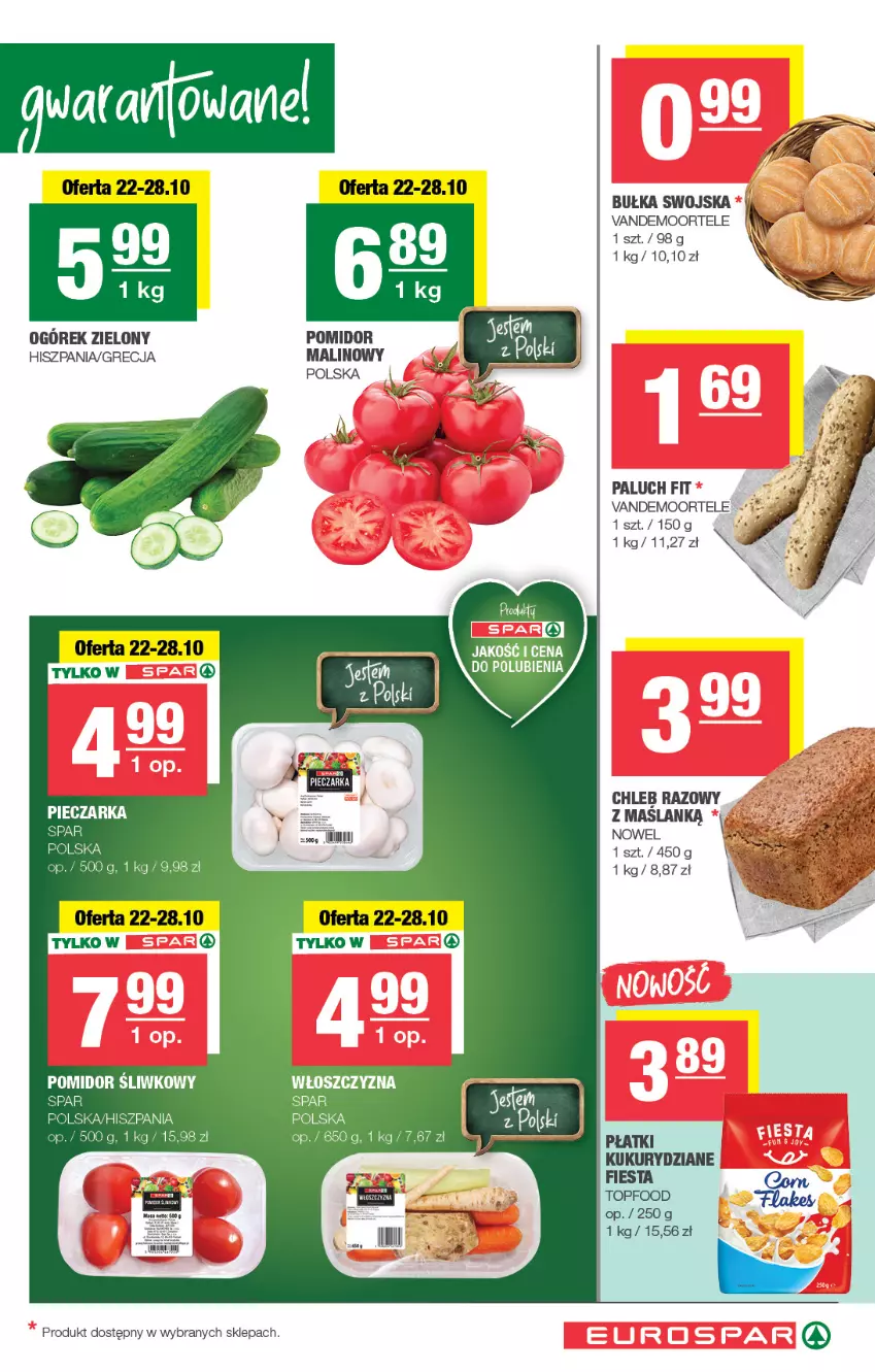 Gazetka promocyjna Spar - EuroSpar - ważna 19.10 do 29.10.2025 - strona 3 - produkty: Bułka, Chleb, Ogórek, Top