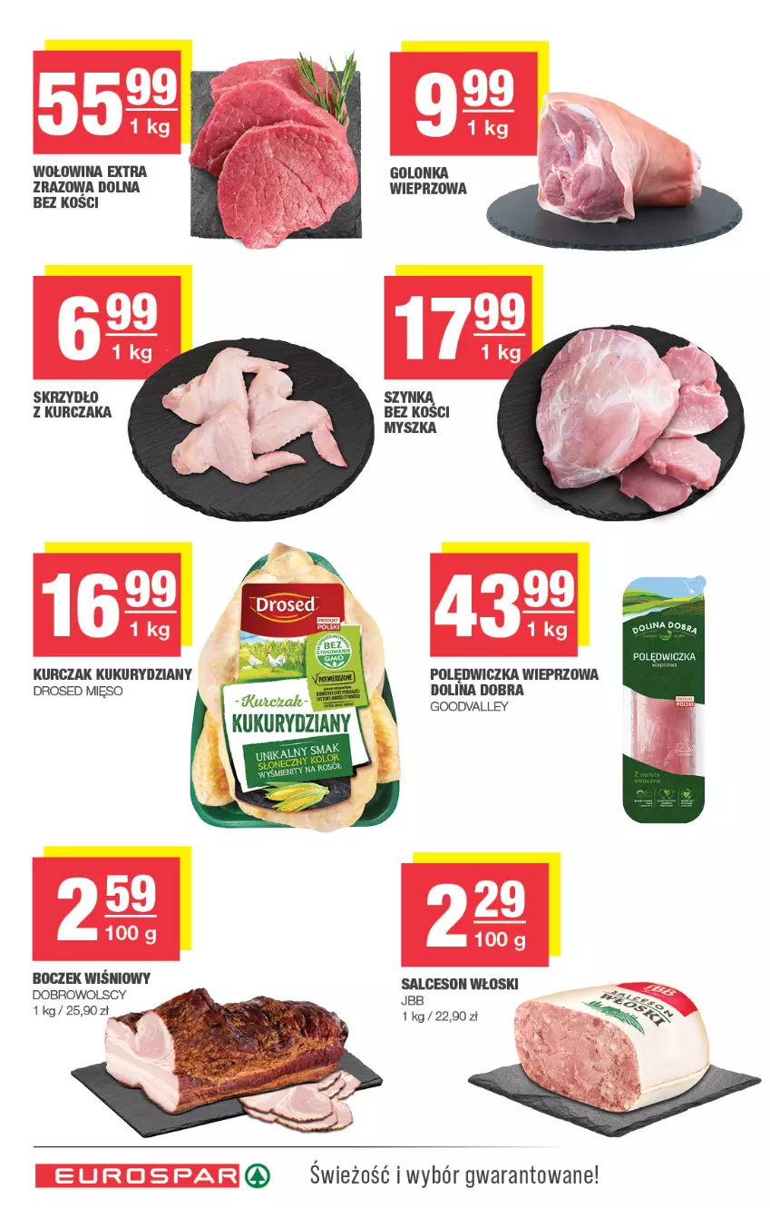 Gazetka promocyjna Spar - EuroSpar - ważna 19.10 do 29.10.2025 - strona 6 - produkty: Boczek, Kurczak, Mięso, Mysz, Polędwiczka wieprzowa, Salceson, Wołowina