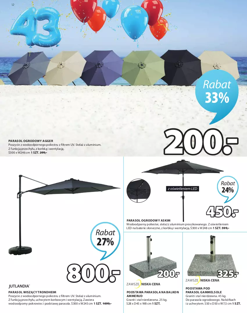 Gazetka promocyjna Jysk - Oferta tygodnia - ważna 30.03 do 11.04.2022 - strona 13 - produkty: Gra, Parasol, Pokrowiec, Por