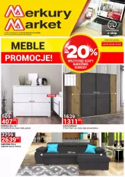 Gazetka promocyjna Merkury Market - Gazetka - ważna od 31.03 do 31.03.2022 - strona 1 - produkty: Komoda, Moda, Szafa, Narożnik, Meble, Fa