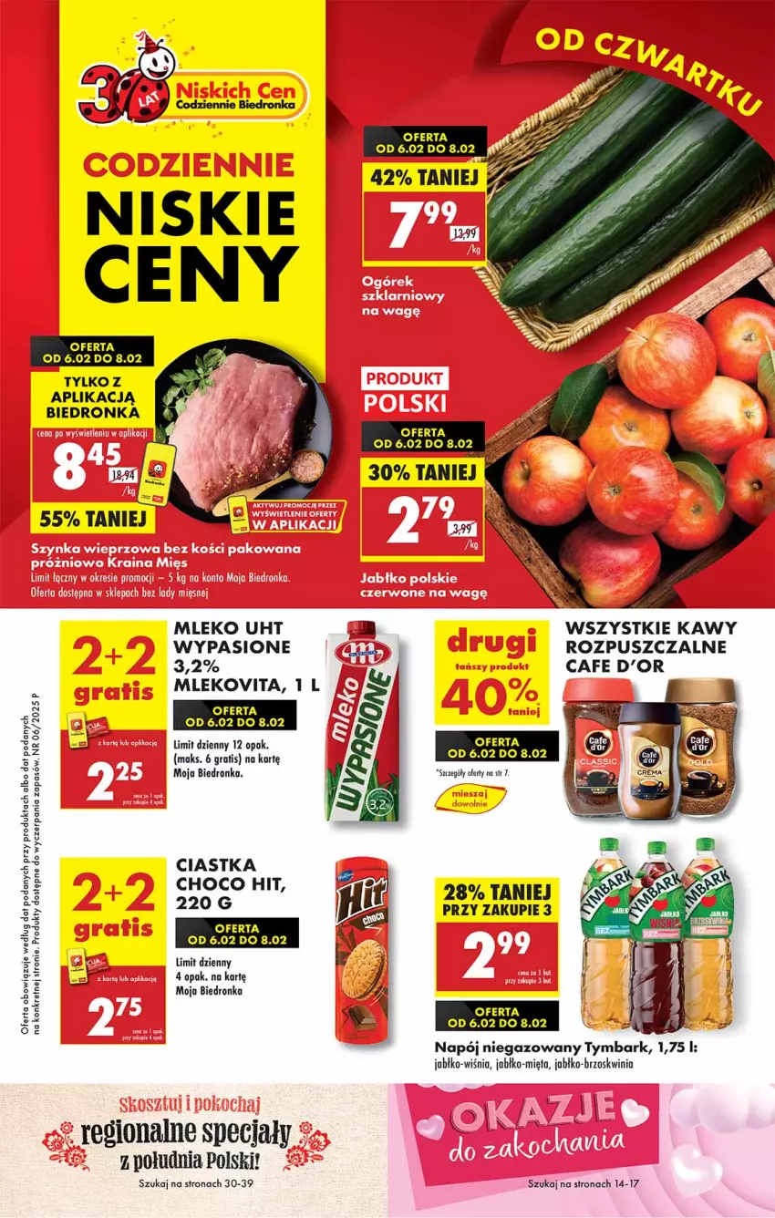 Gazetka promocyjna Biedronka - Od Czwartku - ważna 06.02 do 12.02.2025 - strona 1 - produkty: Ciastka, Gra, Kret, Mięta, Mleko, Mlekovita, Napój, Napój niegazowany, Tymbark