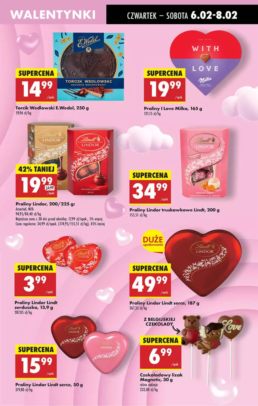 Gazetka promocyjna Biedronka - Od Czwartku - ważna 06.02 do 12.02.2025 - strona 17 - produkty: Fa, LG, Lindor, Lindt, Milka, Praliny, Ser