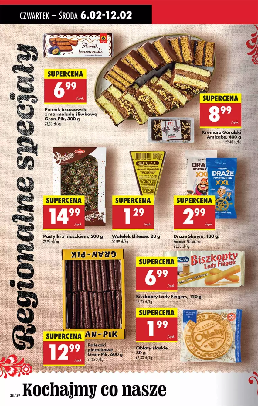 Gazetka promocyjna Biedronka - Od Czwartku - ważna 06.02 do 12.02.2025 - strona 38 - produkty: Amica, Biszkopty, Dada, Gra, Kakao, Kawa, Mola, Pastylki, Piernik, Wafelek