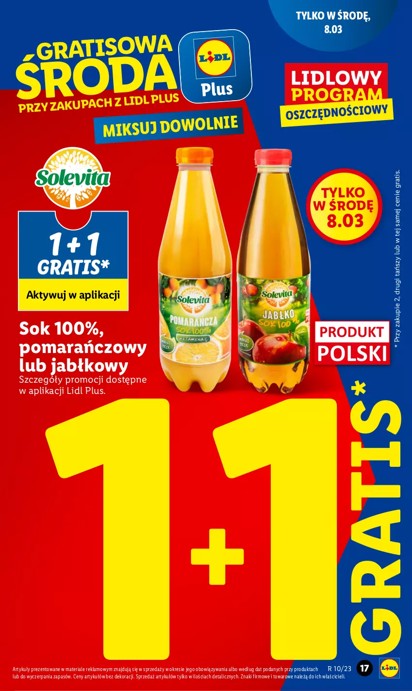 Gazetka promocyjna Lidl - GAZETKA - ważna 06.03 do 08.03.2023 - strona 17 - produkty: Gra, Sok