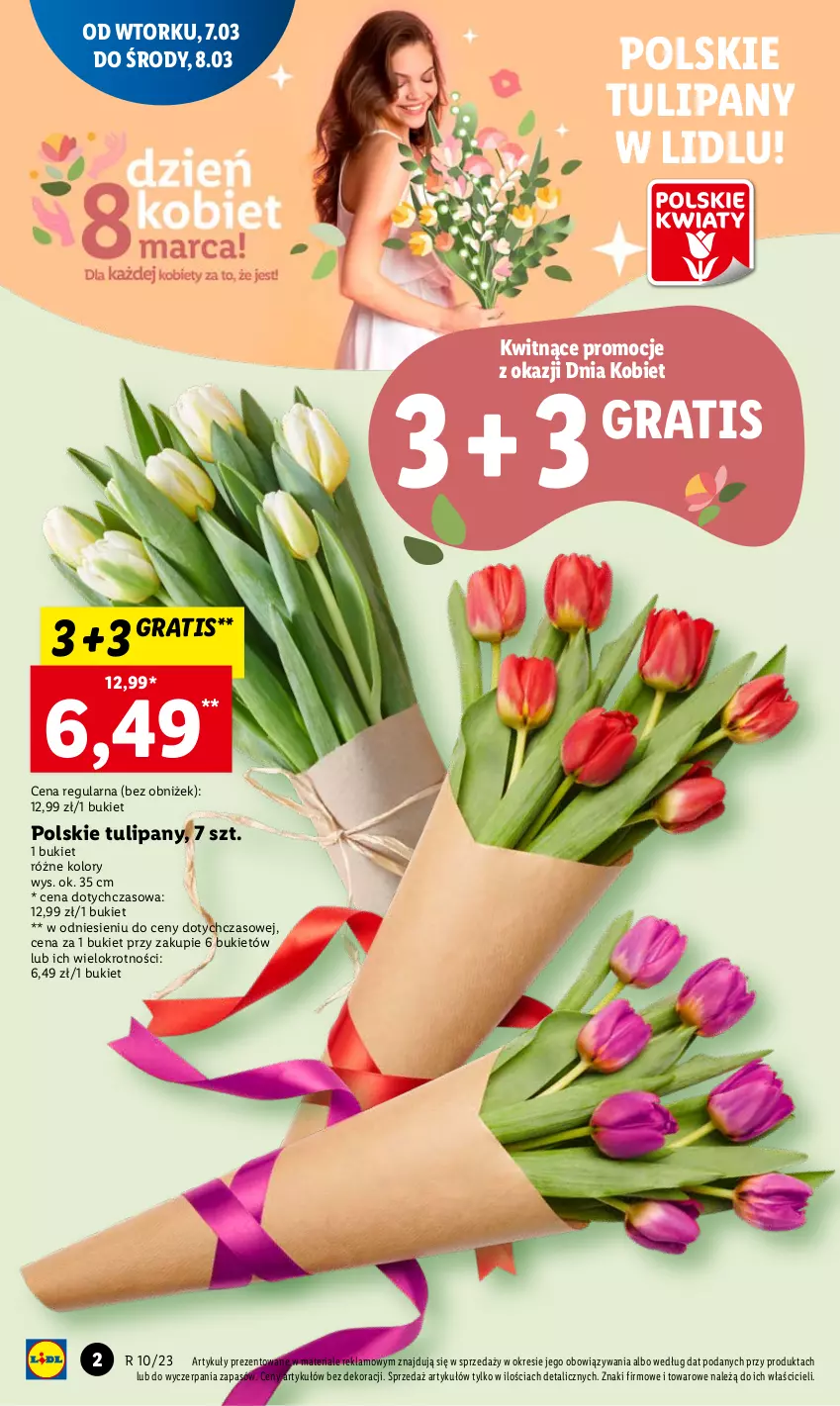 Gazetka promocyjna Lidl - GAZETKA - ważna 06.03 do 08.03.2023 - strona 2 - produkty: Bukiet, Gra, Tulipan