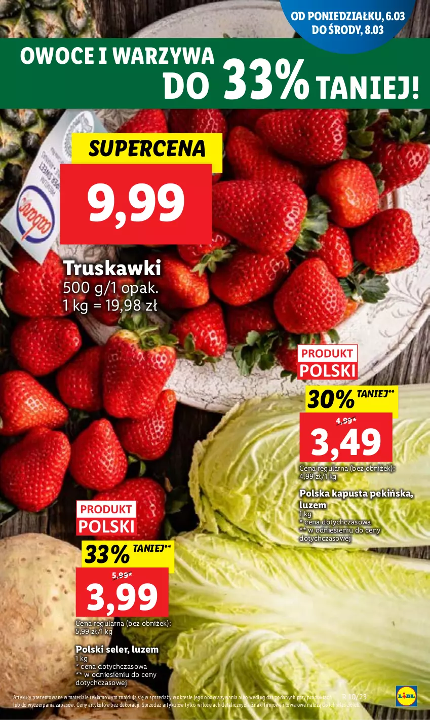 Gazetka promocyjna Lidl - GAZETKA - ważna 06.03 do 08.03.2023 - strona 25 - produkty: Owoce, Truskawki, Warzywa