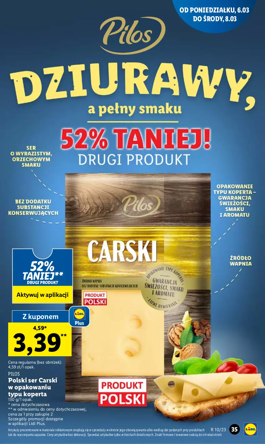 Gazetka promocyjna Lidl - GAZETKA - ważna 06.03 do 08.03.2023 - strona 39 - produkty: Cars, Pilos, Ser