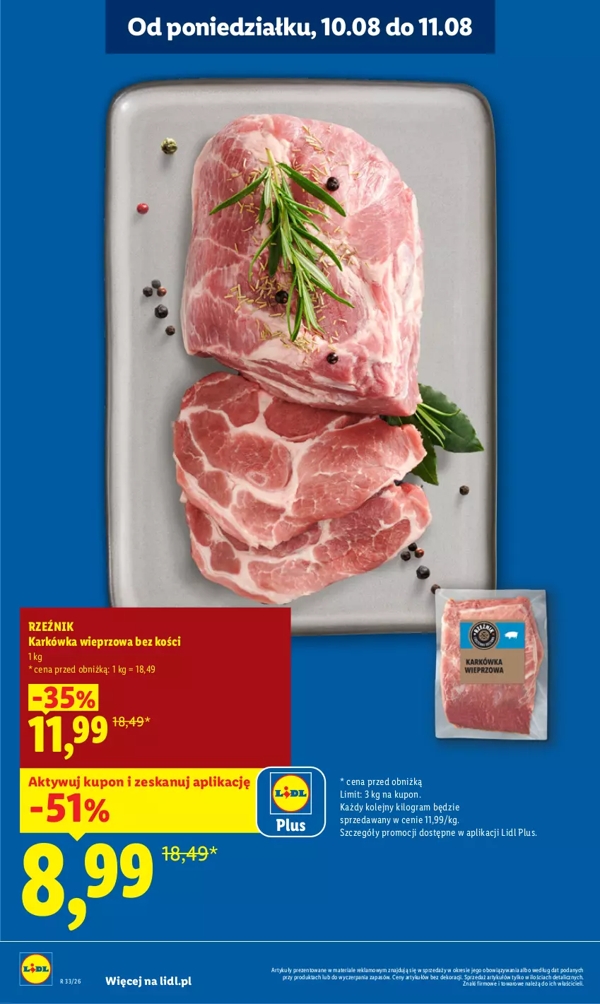 Gazetka promocyjna Lidl - Gazetka ważna od 10.08 do 11.08 - ważna 10.08 do 11.08.2026 - strona 12 - produkty: Gra, Karkówka wieprzowa, Olej