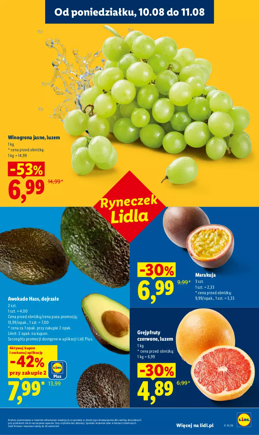 Gazetka promocyjna Lidl - Gazetka ważna od 10.08 do 11.08 - ważna 10.08 do 11.08.2026 - strona 41 - produkty: Grejpfrut, Wino, Winogrona
