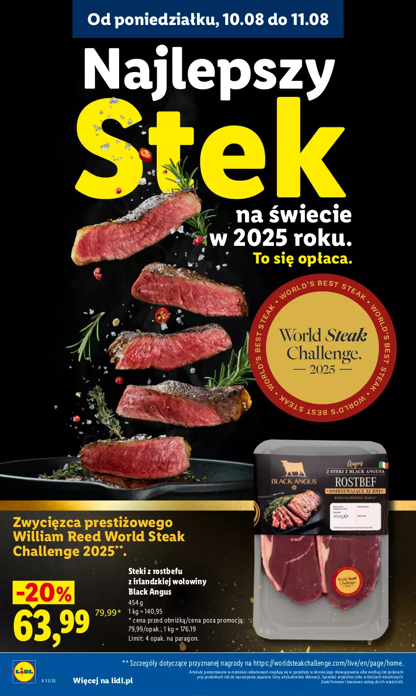 Gazetka promocyjna Lidl - Gazetka ważna od 10.08 do 11.08 - ważna 10.08 do 11.08.2026 - strona 52 - produkty: Lack, Rostbef, Stek