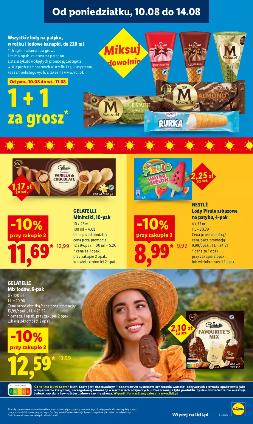 Gazetka promocyjna Lidl - Gazetka ważna od 10.08 do 11.08 - ważna 10.08 do 11.08.2026 - strona 69 - produkty: Arbuz, Lody, Nestlé
