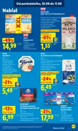 Gazetka promocyjna Lidl - Gazetka ważna od 10.08 do 11.08 - Gazetka - ważna od 11.08 do 11.08.2026 - strona 59 - produkty: Ser topiony, Top, Ser, Danone, Mlekovita, Actimel, Laur, Sałat, Pilos, Camembert, Burger, Hochland, Gouda, Mleko