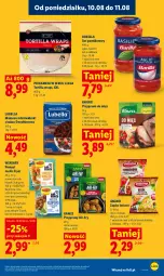 Gazetka promocyjna Lidl - Gazetka ważna od 10.08 do 11.08 - Gazetka - ważna od 11.08 do 11.08.2026 - strona 85 - produkty: Kurczak, Lubella, Makaron, Sos, Ser, Bell, Winiary, Sos pomidorowy, Tortilla, Przyprawy, Bella, Barilla, Kakao, Kamis, Gyros, Klopsiki, Knorr