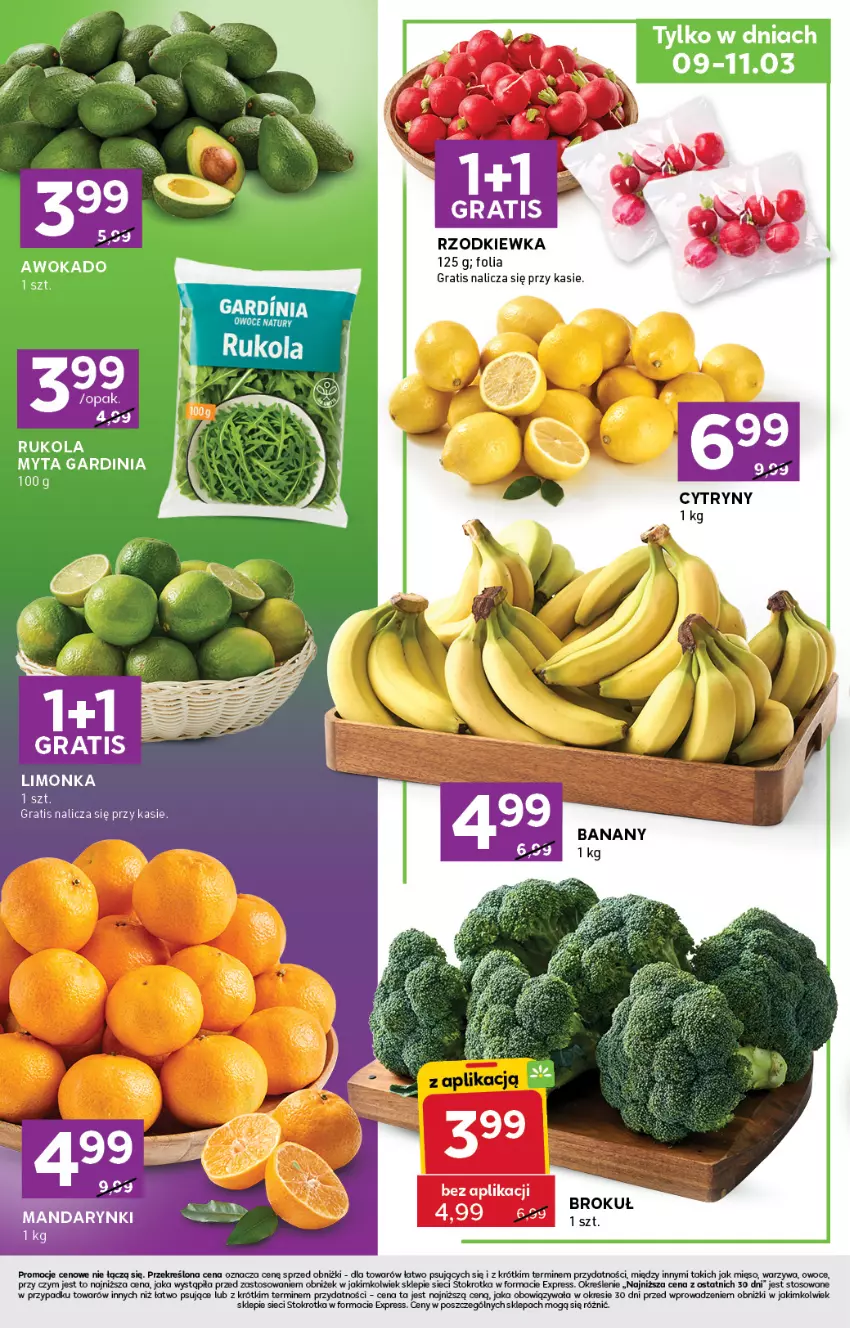 Gazetka promocyjna Stokrotka - Stokrotka Express - ważna 05.03 do 11.03.2026 - strona 2 - produkty: Gra, Limonka, Mięso, Owoce, Rukola, Rzodkiewka, Warzywa