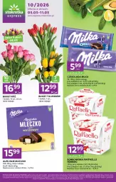 Gazetka promocyjna Stokrotka - Stokrotka Express - Gazetka - ważna od 11.03 do 11.03.2026 - strona 1 - produkty: Tulipan, Raffaello, Mleczko, Czekolada, Bukiet, Ferrero, Milka, Fa