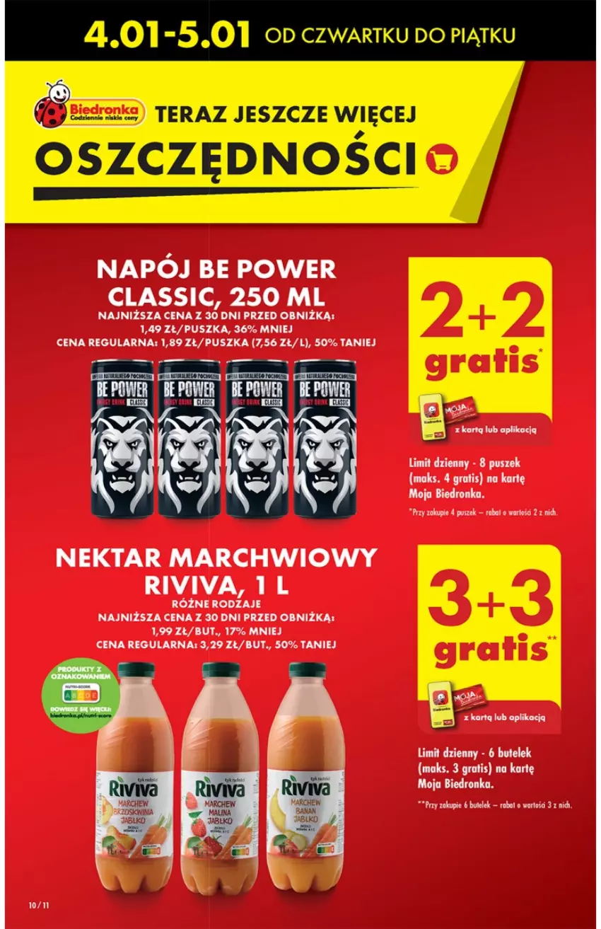 Gazetka promocyjna Biedronka - Od Czwartku - ważna 04.01 do 10.01.2024 - strona 10 - produkty: Fa, Gra, Napój, Nektar, Tera