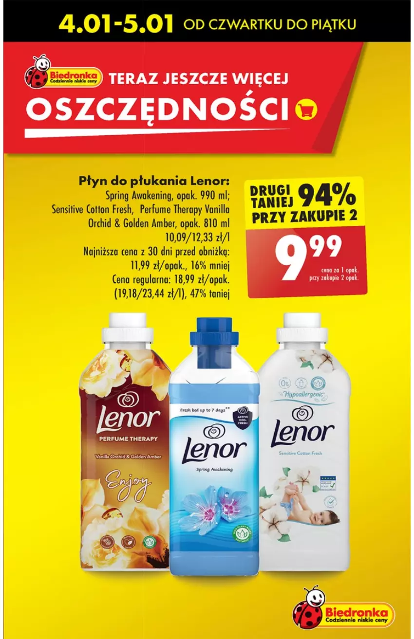 Gazetka promocyjna Biedronka - Od Czwartku - ważna 04.01 do 10.01.2024 - strona 15 - produkty: Lenor, Perfum, Płyn do płukania