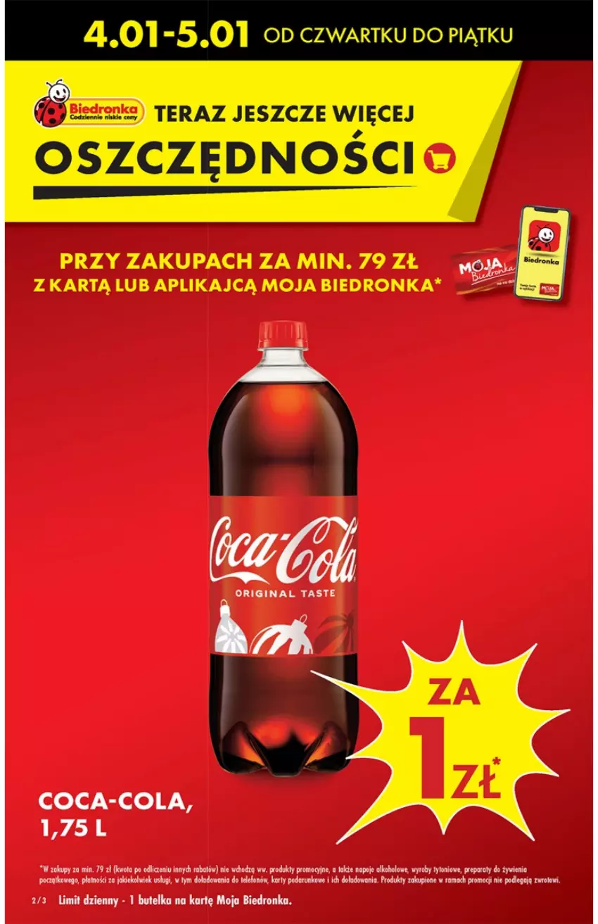 Gazetka promocyjna Biedronka - Od Czwartku - ważna 04.01 do 10.01.2024 - strona 2 - produkty: Coca-Cola, Rama
