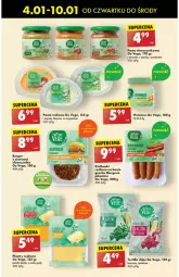 Gazetka promocyjna Biedronka - Od Czwartku - Gazetka - ważna od 10.01 do 10.01.2024 - strona 35 - produkty: Hummus, Mus, Tortilla, Burger, Tortilla Chips, Bazyl, Bazylia, Groch, Jarmuż, Szpinak, Fa