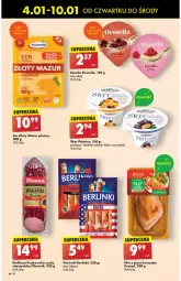 Gazetka promocyjna Biedronka - Od Czwartku - Gazetka - ważna od 10.01 do 10.01.2024 - strona 48 - produkty: Kurczak, Ser, Filet z piersi kurczaka, Złoty Mazur, Piątnica, Kiełbasa krakowska, Parówki, Kawa, Kiełbasa, Olewnik, Berlinki, Fa