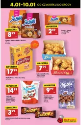 Gazetka promocyjna Biedronka - Od Czwartku - Gazetka - ważna od 10.01 do 10.01.2024 - strona 55 - produkty: Ciastka, Prince Polo, Cukier, Praliny, Cukierki czekoladowe, Bonitki, Wafle, Sanki, Lion, Cukierki, Kinder, Milka, Kokos