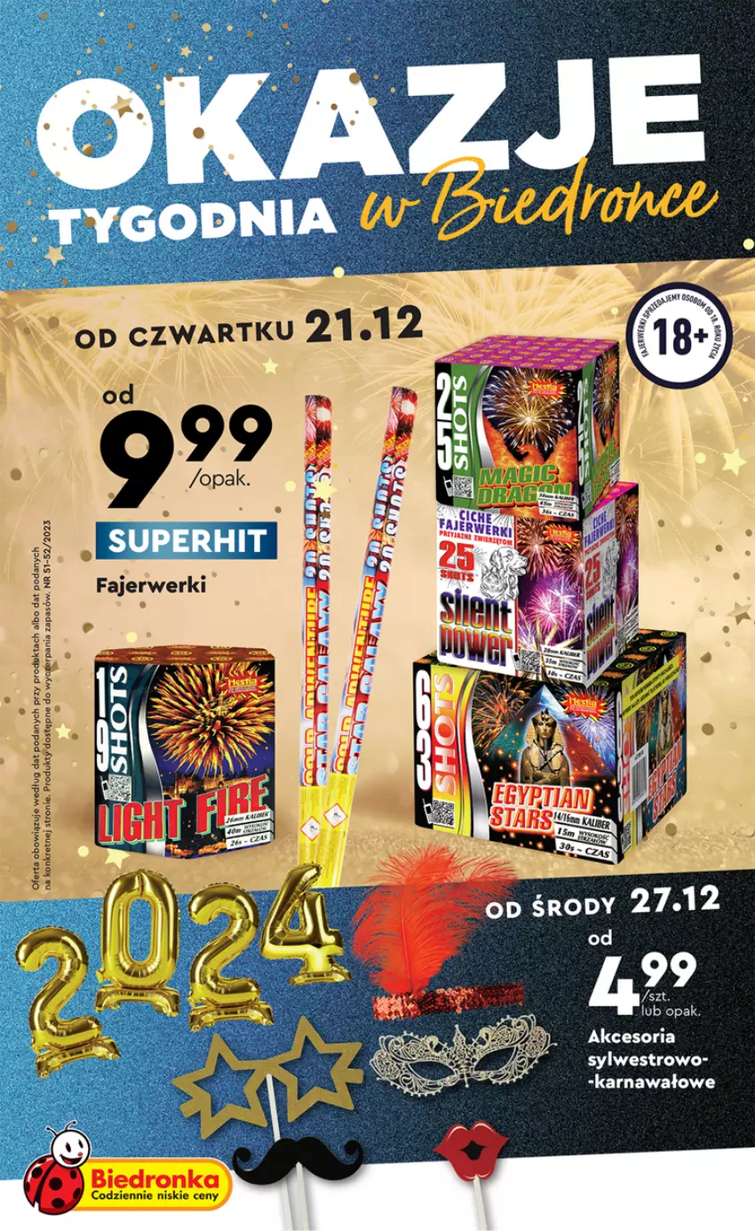 Gazetka promocyjna Biedronka - Sylwester - ważna 21.12 do 30.12.2023 - strona 1 - produkty: Kret