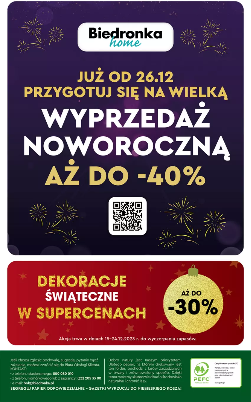 Gazetka promocyjna Biedronka - Sylwester - ważna 21.12 do 30.12.2023 - strona 36 - produkty: Gra, Kosz, Papier, Telefon