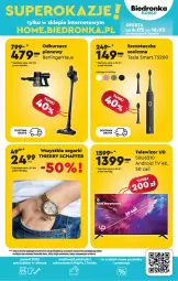 Gazetka promocyjna Biedronka - Od poniedzialku - Gazetka - ważna od 10.02 do 10.02.2024 - strona 71 - produkty: Odkurzacz, Gra, Tesla, Zegar, Android TV, Telewizor, Szczoteczka