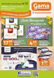 Gazetka promocyjna Gama - Gazetka Gama - Gazetka - ważna od 15.10 do 15.10.2024 - strona 1 - produkty: Jogurt, Czekolada, Fanta, Merci, Milka, Fa