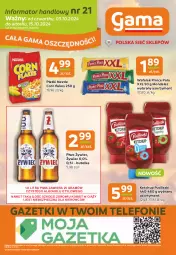 Gazetka promocyjna Gama - Gazetka Gama - Gazetka - ważna od 15.10 do 15.10.2024 - strona 12 - produkty: Piwa, Piwo, Piec, Ketchup, Ser, Gra, Prince Polo, Telefon, Wafelek, Pudliszki