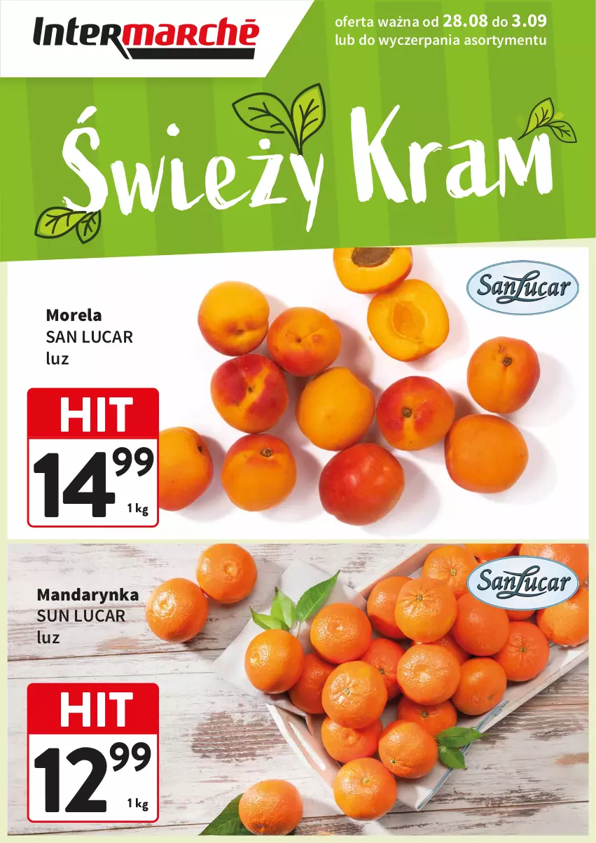 Gazetka promocyjna Intermarche - Gazetka Świeży HIt - ważna 28.08 do 03.09.2025 - strona 1 - produkty: Morela