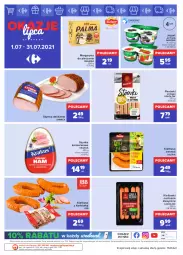 Gazetka promocyjna Carrefour - Gazetka Okazje lipca - Gazetka - ważna od 31.07 do 31.07.2021 - strona 4 - produkty: Piec, Krakus, Sok, Ser, Danone, Sokołów, Jogurt, Parówki, O nas, Activia, Szynka konserwowa, Szynka, Margaryna, Kiełbasa