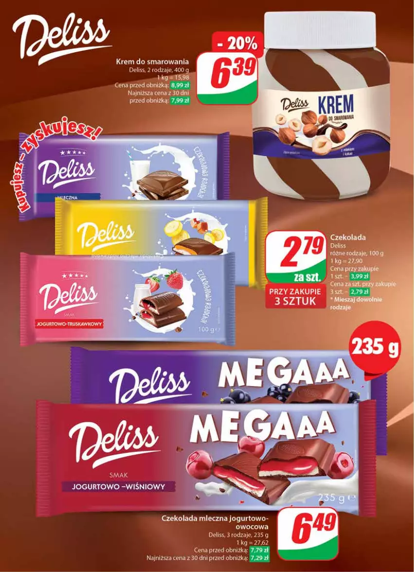 Gazetka promocyjna Dino - Gazetka 22 / 2024 - ważna 29.05 do 04.06.2024 - strona 8 - produkty: Czekolada, Czekolada mleczna, Deliss, Jogurt