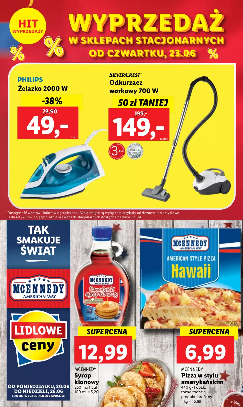 Gazetka promocyjna Lidl - GAZETKA - ważna 20.06 do 26.06.2022 - strona 47 - produkty: Gra, Odkurzacz, Pizza, Silvercrest, Syrop