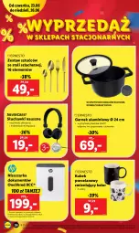 Gazetka promocyjna Lidl - GAZETKA - Gazetka - ważna od 26.06 do 26.06.2022 - strona 30 - produkty: Por, Garnek, Słuchawki, Niszczarka, Zestaw sztućców, Kubek