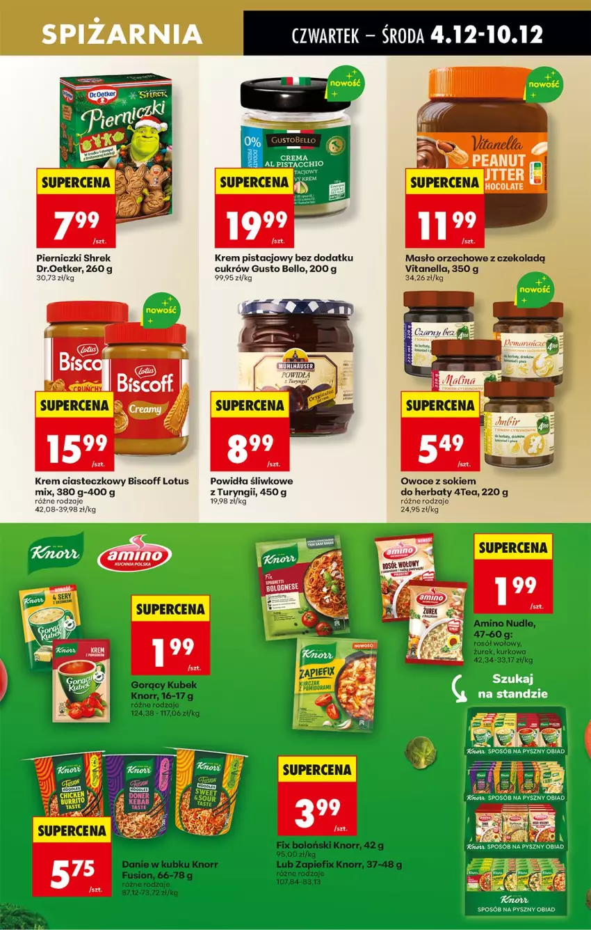 Gazetka promocyjna Biedronka - Od Czwartku - ważna 04.12 do 10.12.2025 - strona 49 - produkty: Bell, Fusion, HP, Knorr, Krem pistacjowy, Kubek, Masło, Masło orzechowe, Owoce, Rosół, Rosół wołowy, Ser, Sok