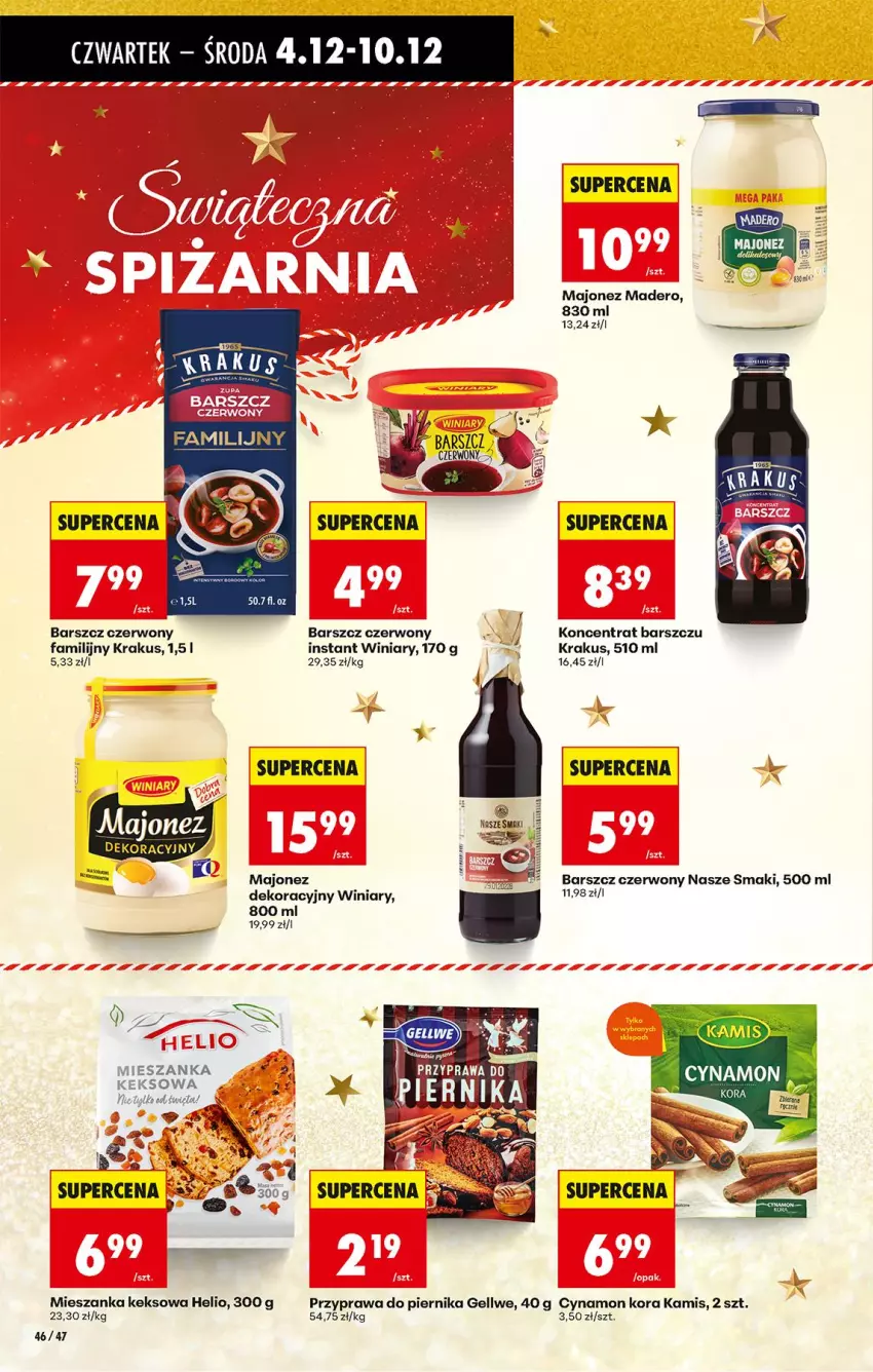 Gazetka promocyjna Biedronka - Od Czwartku - ważna 04.12 do 10.12.2025 - strona 54 - produkty: Fa, Helio, Kamis, Krakus, LG, Majonez, Piernik, Winiary
