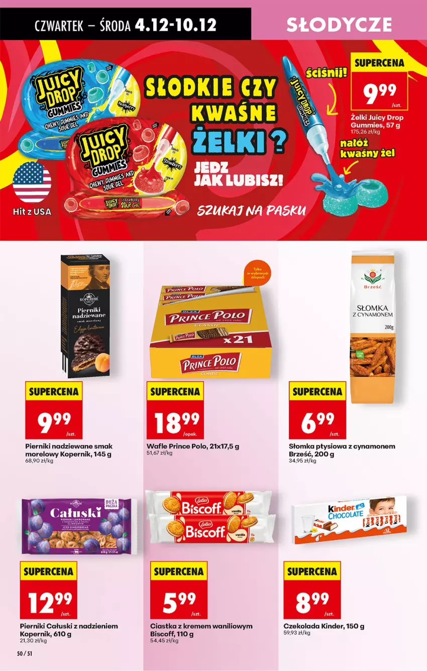 Gazetka promocyjna Biedronka - Od Czwartku - ważna 04.12 do 10.12.2025 - strona 62 - produkty: Ciastka, Czekolada, Fa, Kinder, Piernik, Prince Polo, Wafle, Warka