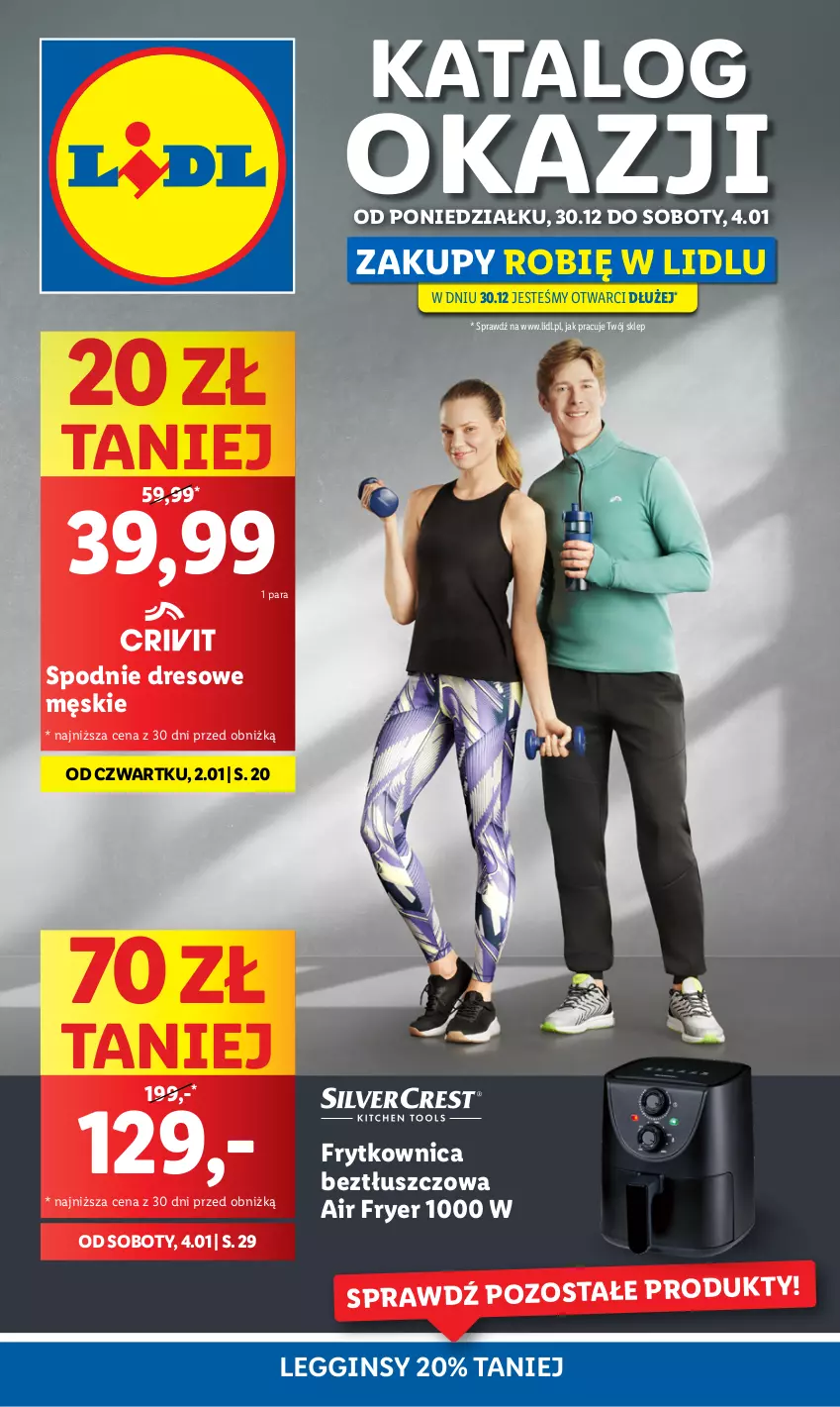 Gazetka promocyjna Lidl - GAZETKA - ważna 30.12.2024 do 04.01.2025 - strona 1 - produkty: Dres, Gin, Legginsy, Spodnie, Spodnie dresowe