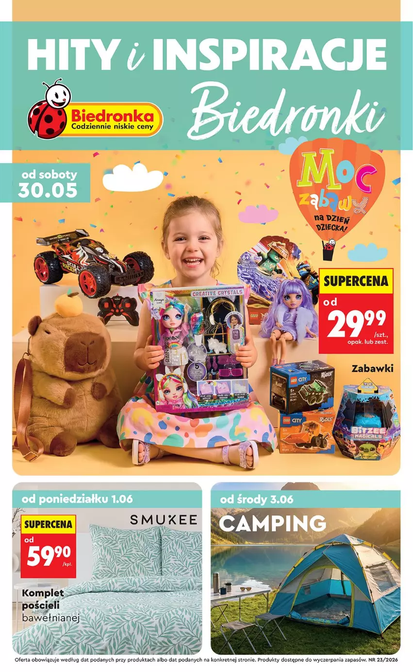 Gazetka promocyjna Biedronka - Okazje Tygodnia - ważna 30.05 do 13.06.2026 - strona 1 - produkty: Fa, Kret, Pościel