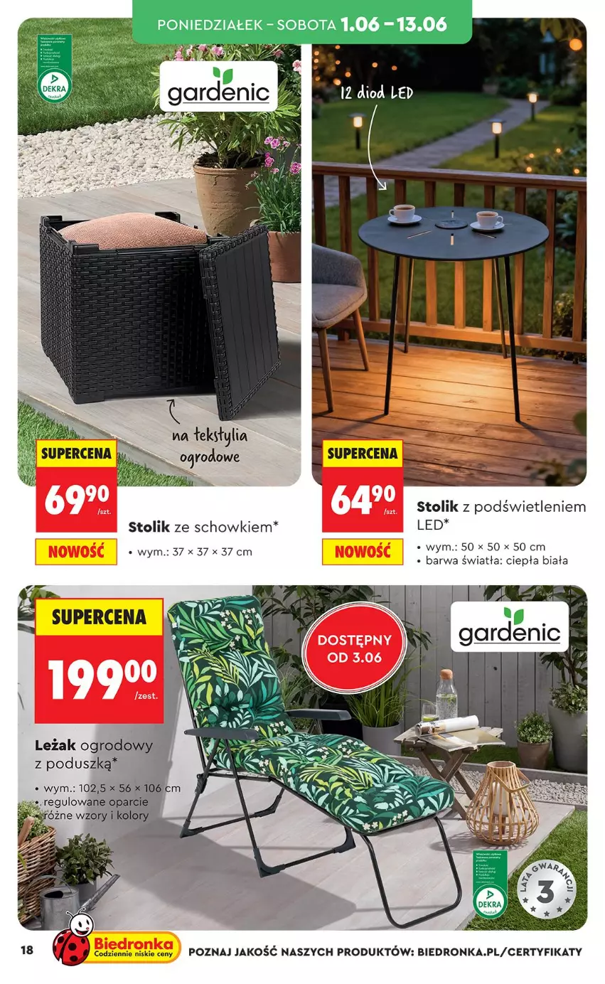 Gazetka promocyjna Biedronka - Okazje Tygodnia - ważna 30.05 do 13.06.2026 - strona 18 - produkty: Fa, Stolik