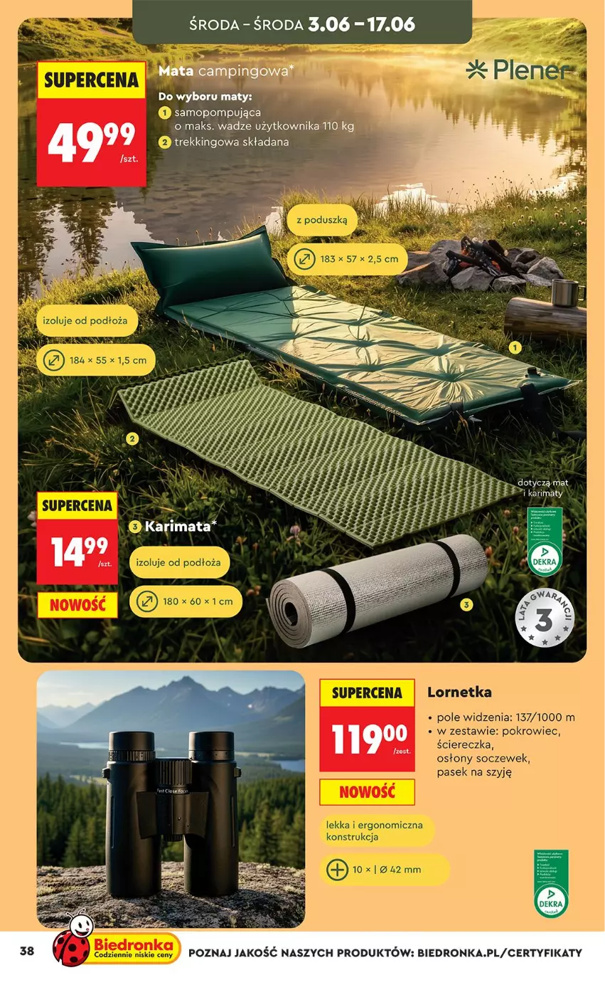 Gazetka promocyjna Biedronka - Okazje Tygodnia - ważna 30.05 do 13.06.2026 - strona 38 - produkty: Fa, Lornetka, Mop, Pasek, Pokrowiec