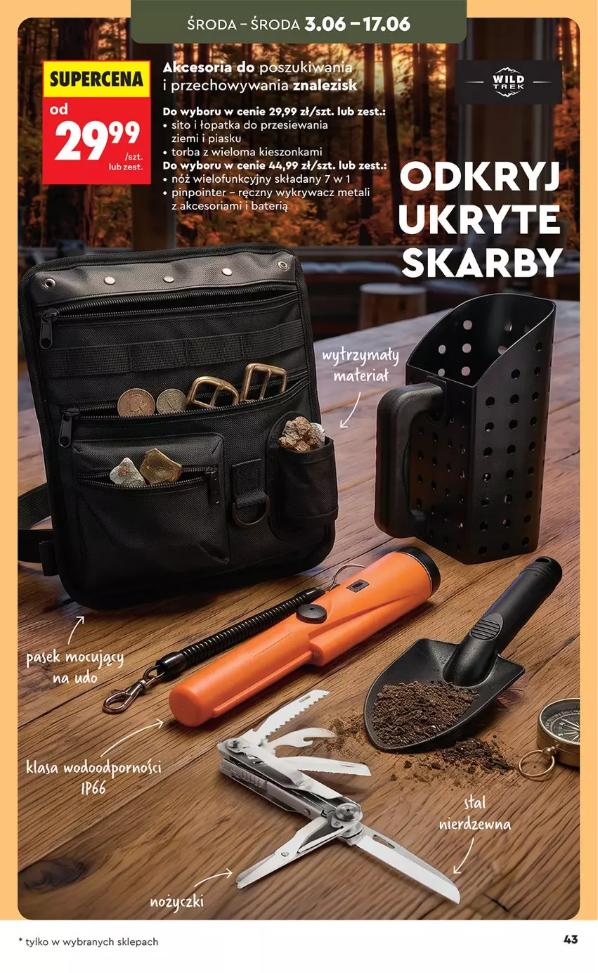 Gazetka promocyjna Biedronka - Okazje Tygodnia - ważna 30.05 do 13.06.2026 - strona 43 - produkty: Fa, Por, Sito, Torba